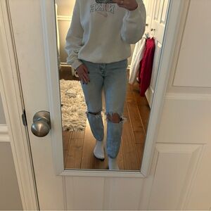 Abercrombie & Fitch Light Blue Boyfriend Jeans